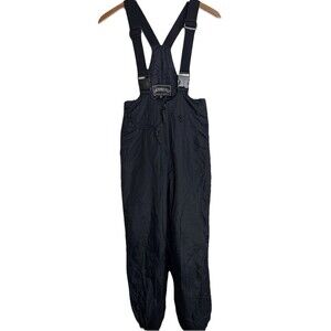 Obermeyer Stowe Winter Ski Pants Bibs Womens 6 Black Snow Pants With Suspenders